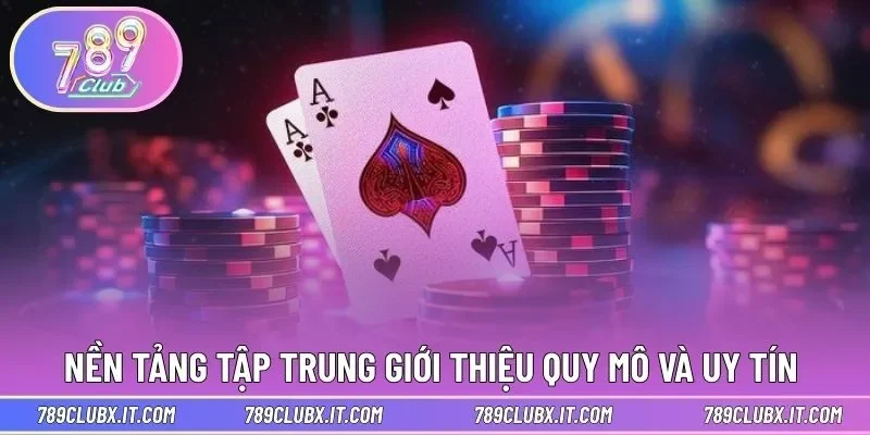Nền tảng tập trung giới thiệu quy mô và uy tín 